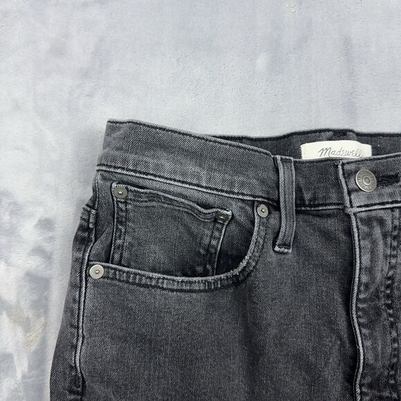 Madewell Jeans Womens Size 27 Faded Black Slim Demi Boot Cut Distressed *FLAW - Picture 5 of 16